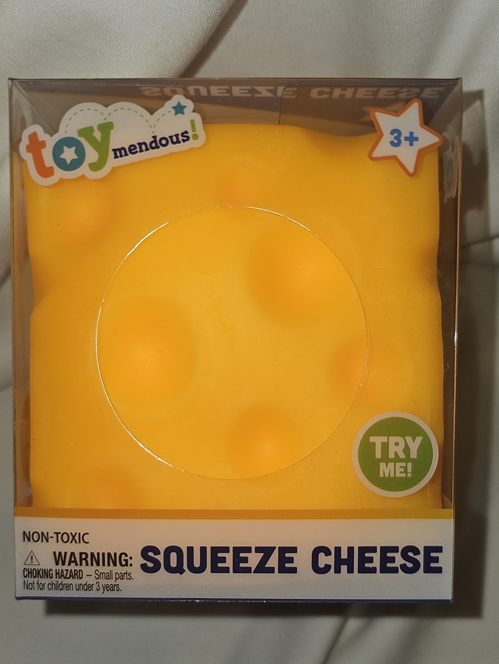Toymendous Squeeze Cheese, Squishy Stress Toy, Children Ages 3+
